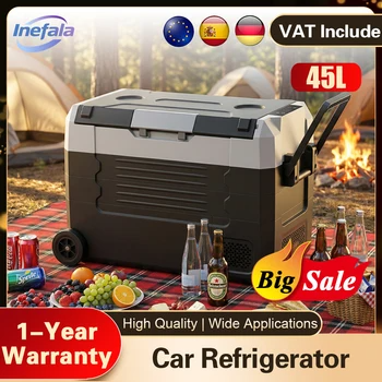 Mini lada frigorifica auto de 45L cu bluetooth